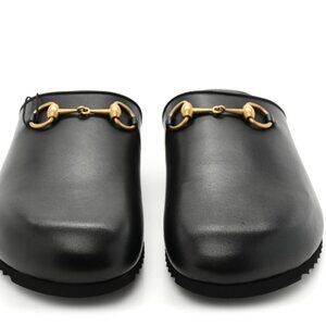 NWT Gucci Jakarta Calfskin Mules Size 37